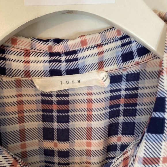 Lush Sleeveless collared shirt dress Size Medium - Picture 7 of 11